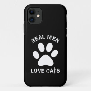 メンズ実在ラブキャッツカスタム文字パーソナライズされた iPhone 11 ケース