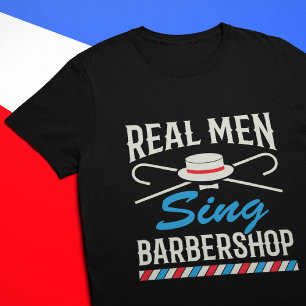 メンズ実在ンバーバーショップカルテット歌手 Tシャツ