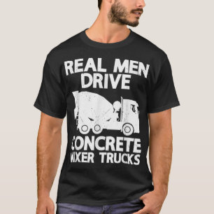 メンズ実在ーはコンクリートミキサーのトラックおもしろいCem Tシャツ