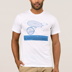 メンズ幽霊の軟式小型飛行船のワイシャツ Tシャツ