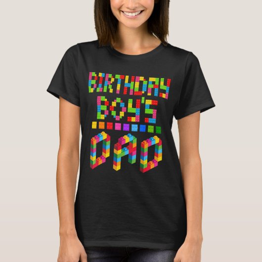 メンズ建物レンガパパの誕生日少年 Tシャツ (正面)