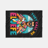 メンズ彼らは私をエル・ジェフェFunnのボスと呼スペインのぶ フリースブランケット (正面(横))