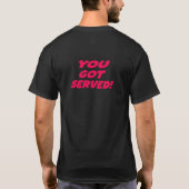 メンズ得バレーボールのT型を務めた Tシャツ (裏面)