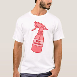 メンズ忌避スプレーボトル サッシー・ユーモア (赤) Tシャツ