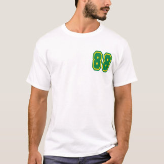 メンズ性能マイクロ繊維筋肉T (白い) Tシャツ