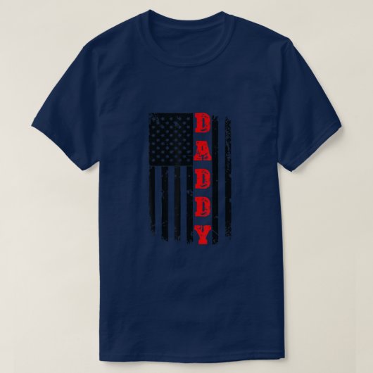 メンズ愛国的アメリカ人の父の日 – Tシャツ (デザイン正面)