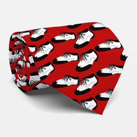 メンズ振動ダンスの靴のクールなダンサーのネクタイの赤 ネクタイ (ロール)
