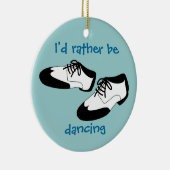 メンズ振動ダンスはIDにむしろ踊っていますスパッツを蹄鉄を打ちます セラミックオーナメント (右)