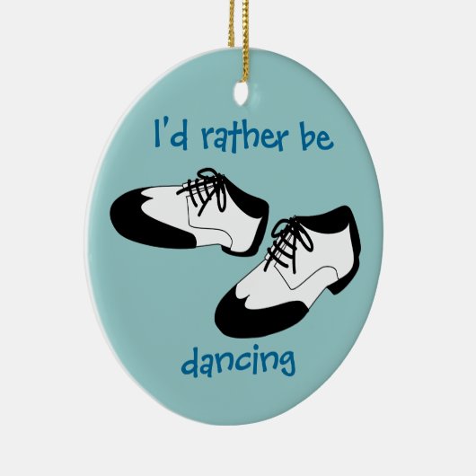 メンズ振動ダンスはIDにむしろ踊っていますスパッツを蹄鉄を打ちます セラミックオーナメント (右)