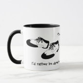 メンズ振動ダンスはIDにむしろ踊っていますスパッツを蹄鉄を打ちます マグカップ (左)