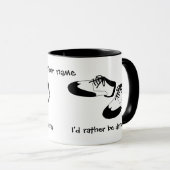 メンズ振動ダンスはIDにむしろ踊っていますスパッツを蹄鉄を打ちます マグカップ (正面右)