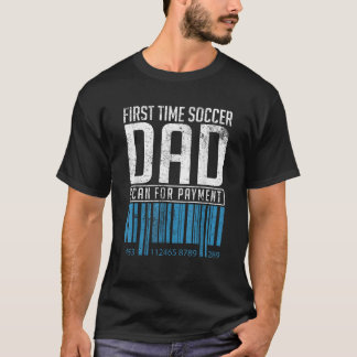 メンズ新パパ初のサッカー教えダッドになる Tシャツ