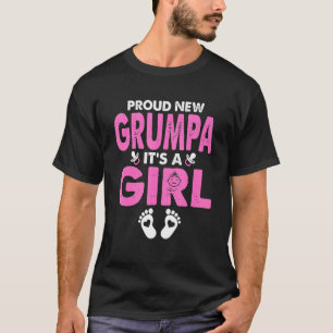メンズ新誇りを持ったしいGrumpaその女の子ジェンダー脂肪を明かす Tシャツ