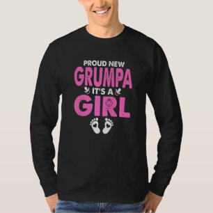メンズ新誇りを持ったしいGrumpaその女の子ジェンダー脂肪を明かす Tシャツ