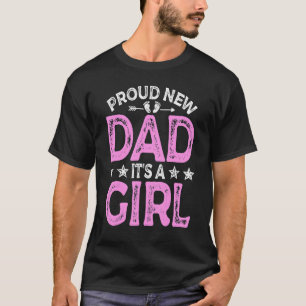 メンズ新誇りを持ったしいX0008パパその女の子ジェンダー明かす Tシャツ