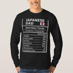 メンズ日本のパパ栄養事実父の日Nat Tシャツ