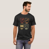 メンズ日課の写真撮影者カメラ Tシャツ (正面フル)