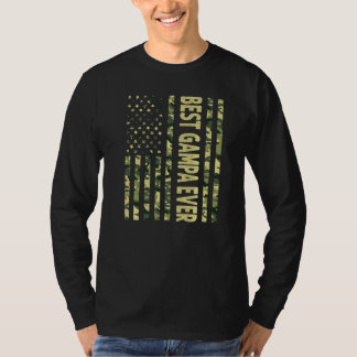 メンズ最高のガンパエバーアメリカンフラッググランドパファット Tシャツ