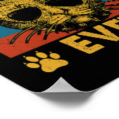 メンズ最高のキャットステップパパエバーおもしろいキャットパパ父親 ポスター (角)