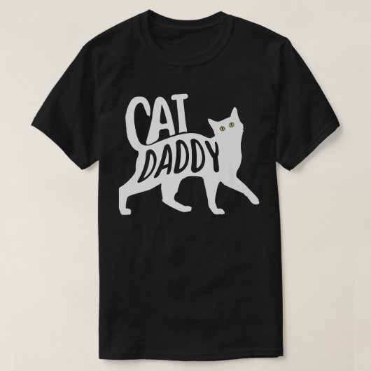 メンズ最高のキャットパパファーザーズデイ子猫ラバーダディパ Tシャツ (デザイン正面)
