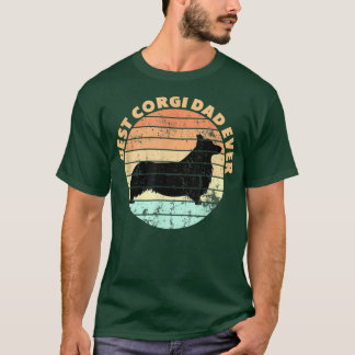 メンズ最高のコルギパパエバーデザイン Tシャツ