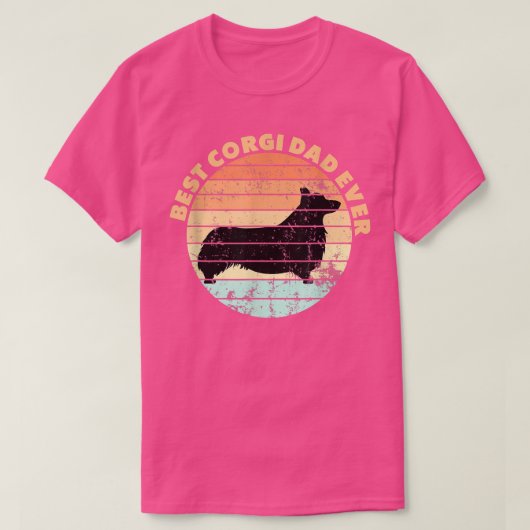 メンズ最高のコルギパパエバーデザイン Tシャツ (デザイン正面)