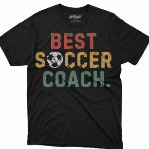 メンズ最高のサッカーコーチおもしろい諺パパ誕生日 Tシャツ