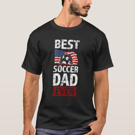 メンズ最高のサッカーパパエバースポーツ3 Tシャツ (正面)