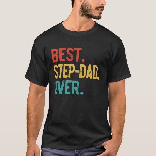 メンズ最高のスの義理の父の日の継父 Tシャツ (正面)