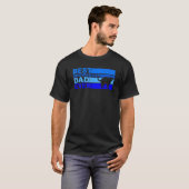 メンズ最高のススノーシュー猫パパ Tシャツ (正面フル)