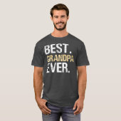 メンズ最高のス祖父は常にグラフィック素晴らしファーザー日 Tシャツ (正面フル)