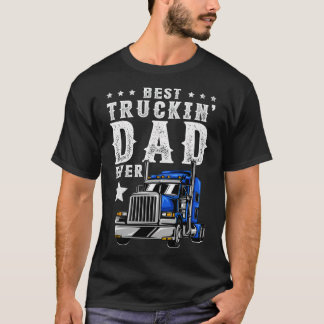メンズ最高のトラックキングパパエバおもしろいーファーズデイTru Tシャツ