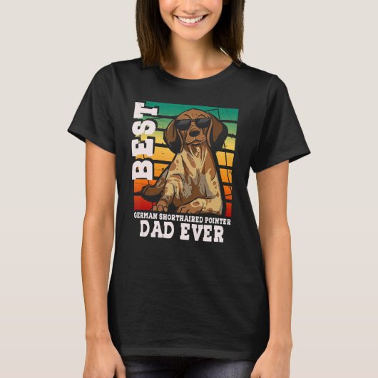 メンズ最高のドイツ短いポインタパパEver GSP Tシャツ (正面)