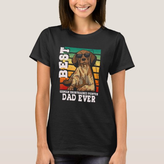 メンズ最高のドイツ短いポインタパパEver GSP Tシャツ (正面)