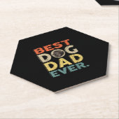 メンズ最高のドパパなし |より長い日の贈り物 ペーパーコースター (アングル)