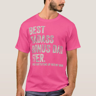 メンズ最高のバダスボーナスパパ感謝していは常に Tシャツ