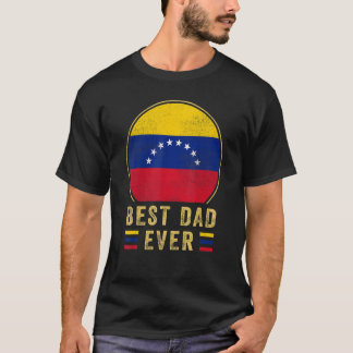 メンズ最高のパパエベネズエラファーザーカントリーヴェニス Tシャツ