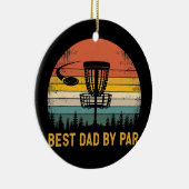 メンズ最高のパパバイパーディスクゴルフパパ父の日 セラミックオーナメント (右)