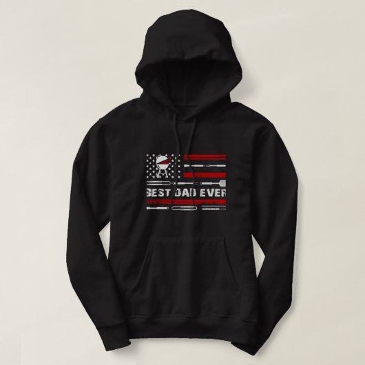 メンズ最高のパパEverBBQグリルグリリング パーカ (デザイン正面)