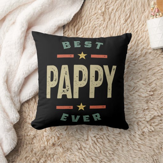 メンズ最高のパピー常父おじいちゃんギフト クッション (ブランケット)