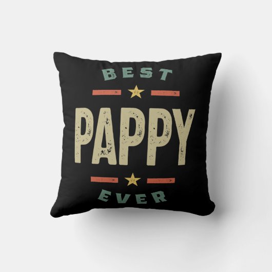メンズ最高のパピー常父おじいちゃんギフト クッション (裏面)