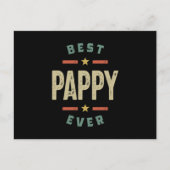 メンズ最高のパピー常父おじいちゃんギフト ポストカード (正面)