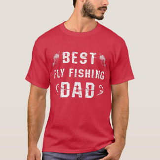 メンズ最高のフライ釣りパパ漁師フィッシャー神父 Tシャツ