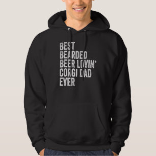 メンズ最高のベアドビールローヴィンコルギパパペットドッグオウ パーカ