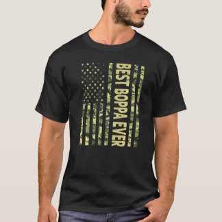 メンズ最高のボパエバーアメリカ国旗グランドパファット Tシャツ