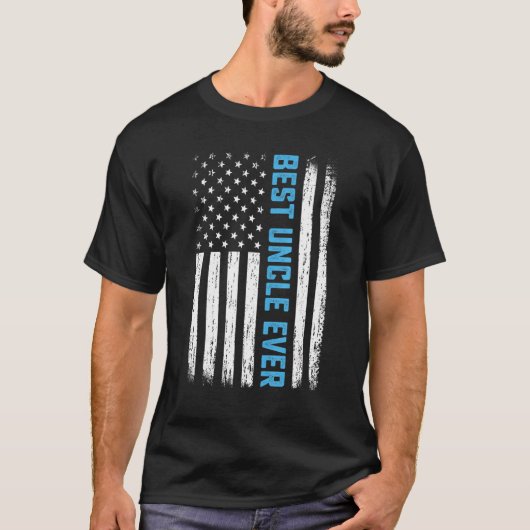 メンズ最高のメンズおじさんEver Usa国旗7月の砦4日 Tシャツ (正面)