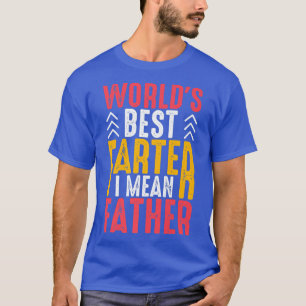 メンズ最高の世界ファーター親父ダッド Tシャツ
