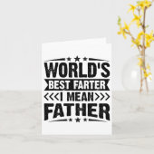 メンズ最高の世界父の日を意味する カード (黄色い花)