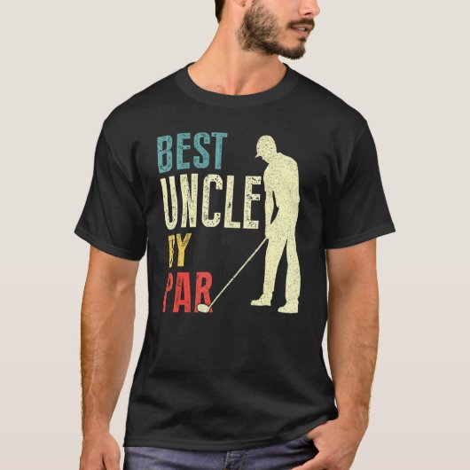メンズ最高の叔父バイパーゴルフ父の日パパ Tシャツ (正面)