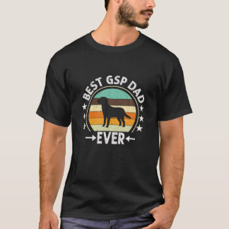 メンズ最高のGSPパパエバー犬の恋人オーナードイツショア Tシャツ